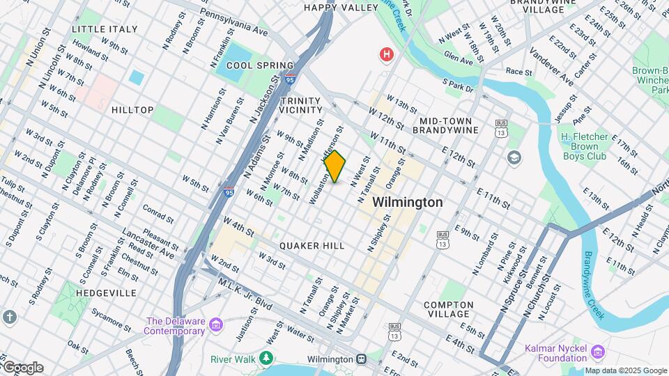 800 Washington St Map and Location Details