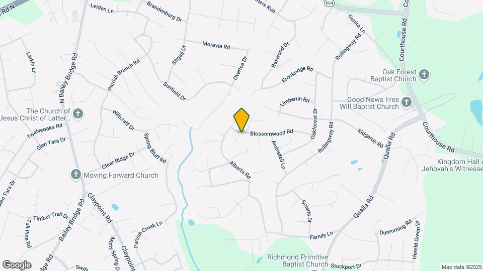 5101 Blossomwood Cir Map and Location Details