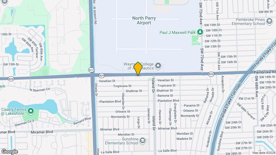 7824 Pembroke Rd Map and Location Details