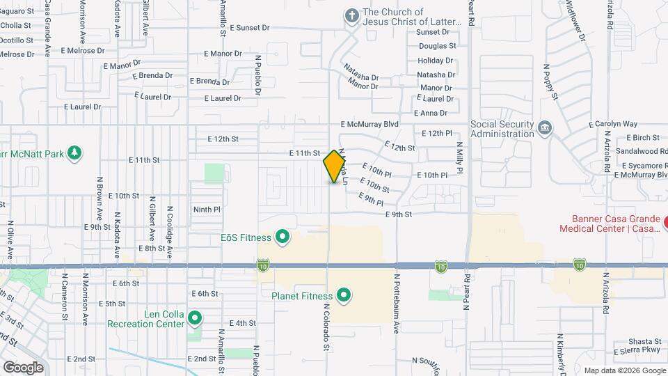 1002 N Colorado St Map and Location Details