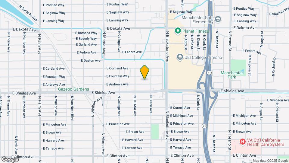1415 E Andrews Ave Map and Location Details