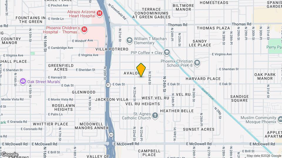 2217 E Harvard St Map and Location Details
