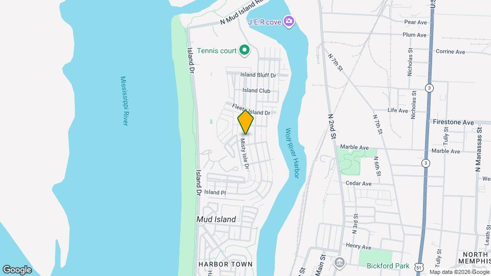 1234 Misty Isle Dr Map and Location Details