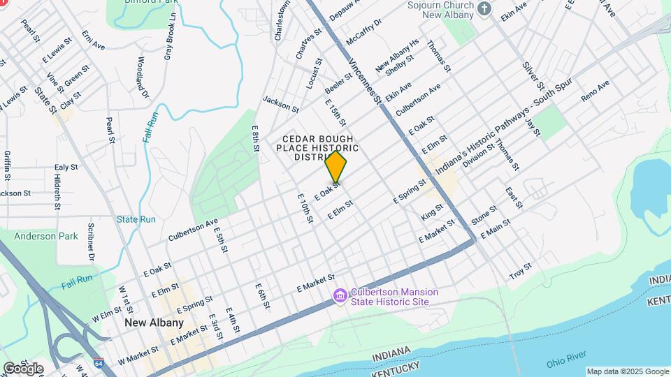 1214 E Oak St Mapa y Detalles de la Ubicación