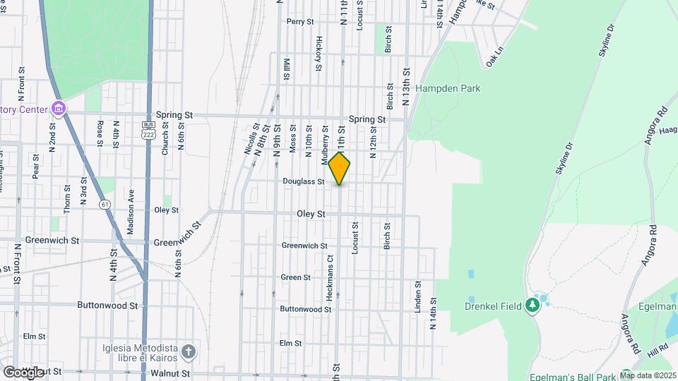 746 N 11th St Map and Location Details