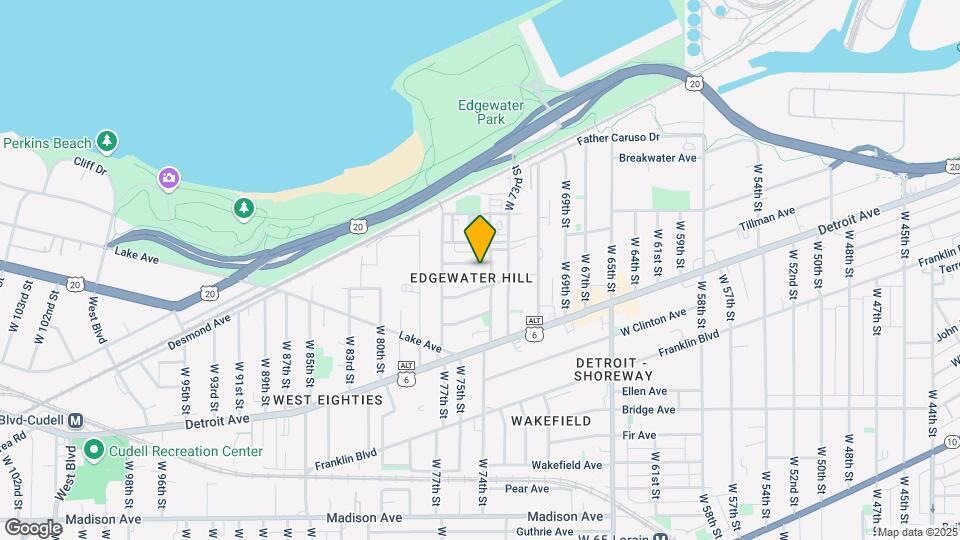 7415 Goodwalt Ave, Unit Down Mapa y Detalles de la Ubicación