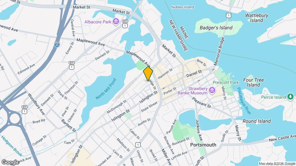 126 Hill St, Unit 126 Hill St Portsmouth NH Map and Location Details