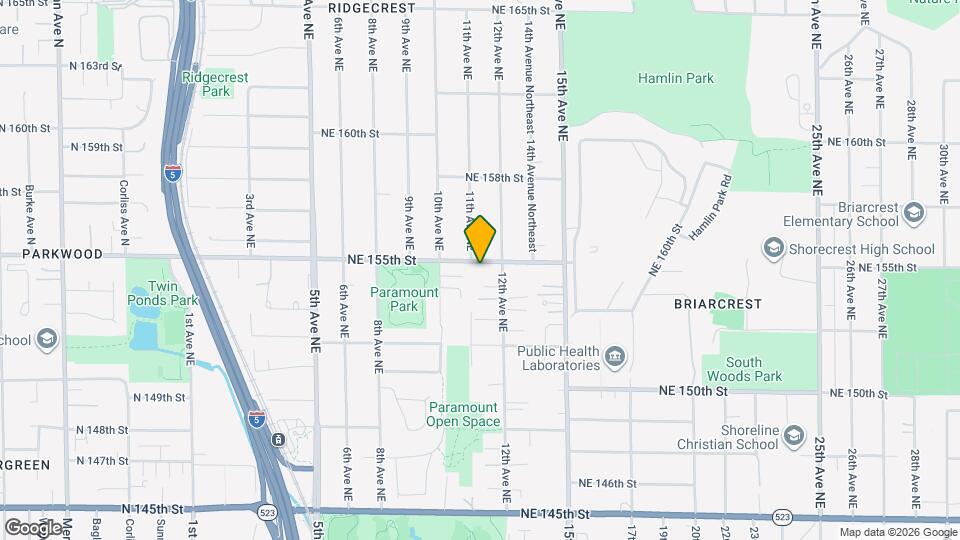 1107 NE 155th St Map and Location Details