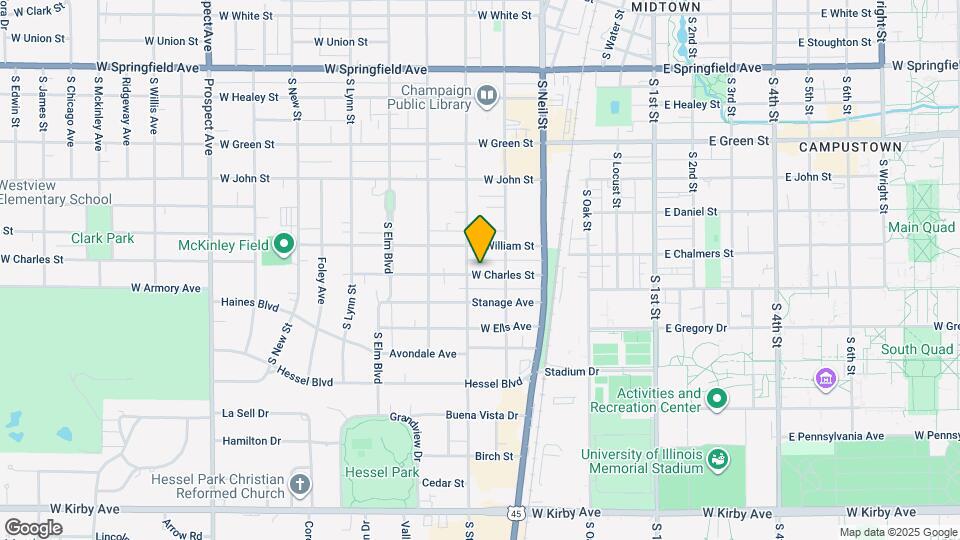 210 W Charles St Mapa y Detalles de la Ubicación