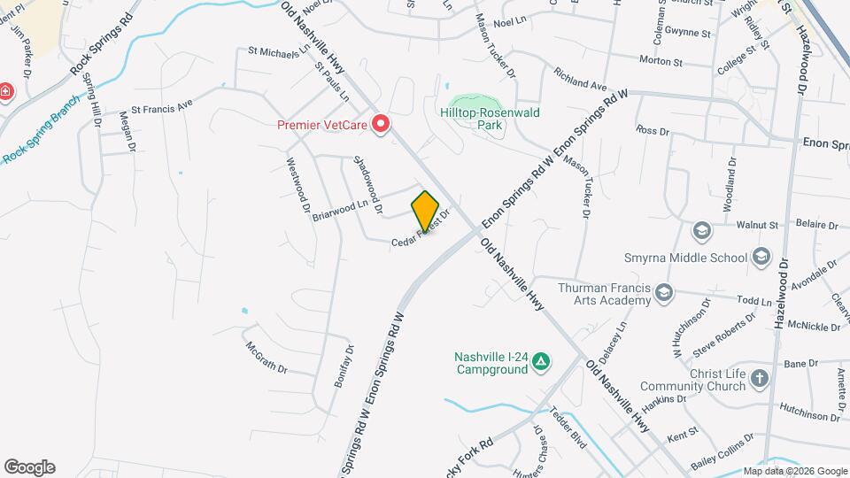 115 Cedar Forest Dr Mapa y Detalles de la Ubicación