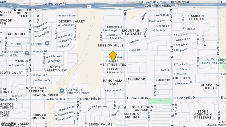 448 E Topeka Dr Map and Location Details