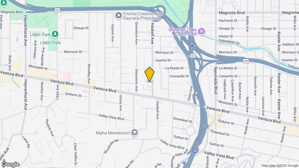 4751 Haskell Ave Map and Location Details