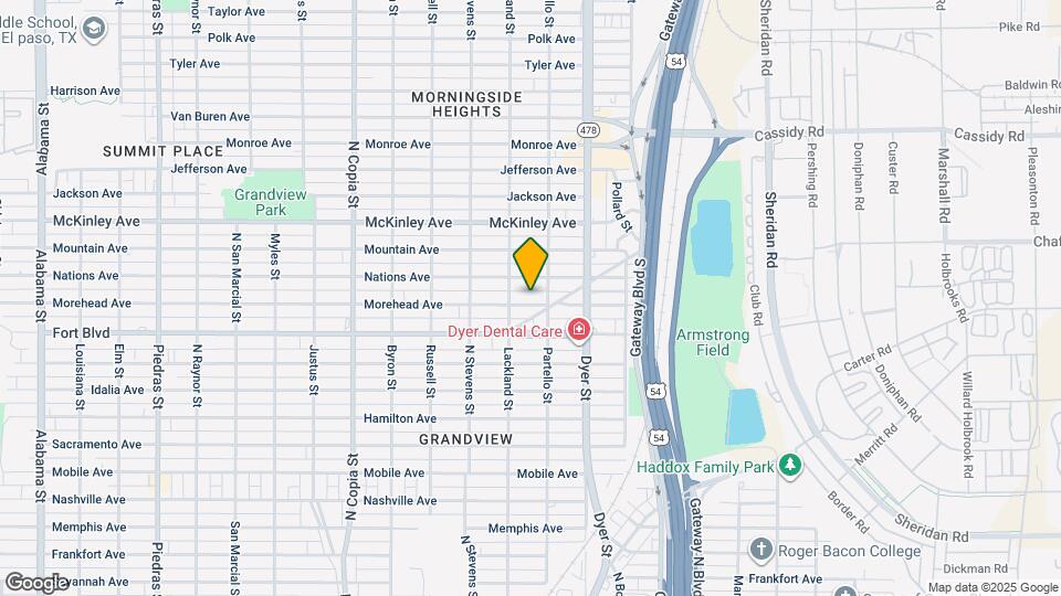 3819 Morehead Ave Map and Location Details