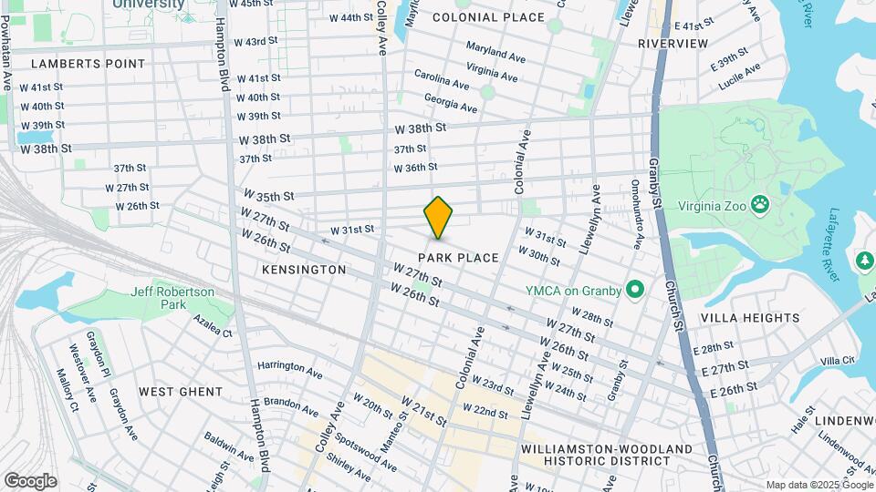 633 W 29th St Map and Location Details