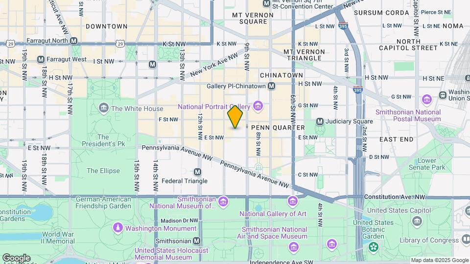 915 E St NW, Unit 603 Map and Location Details