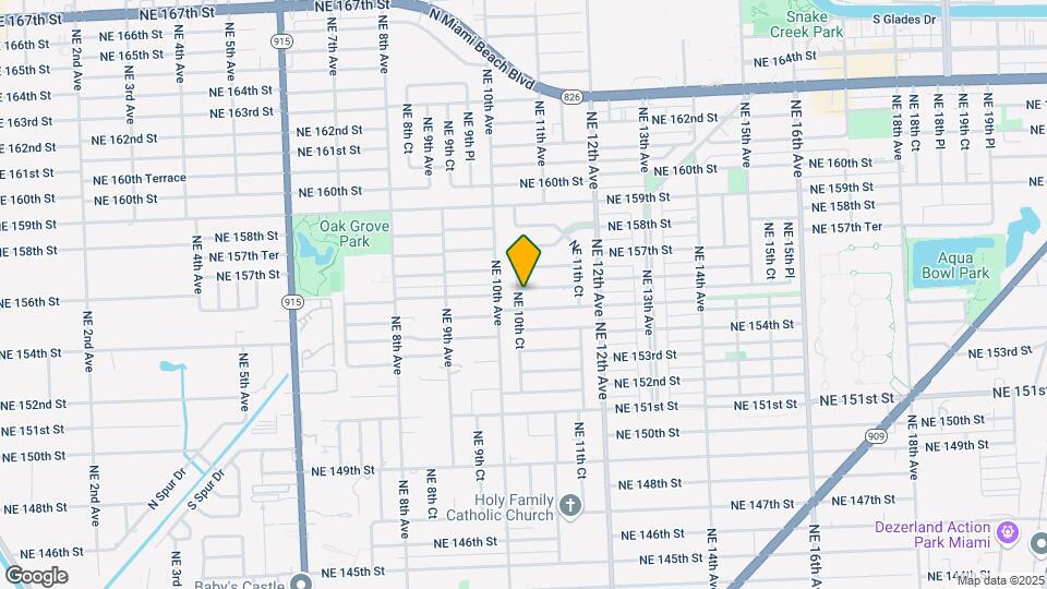 1050 NE 156th St Map and Location Details