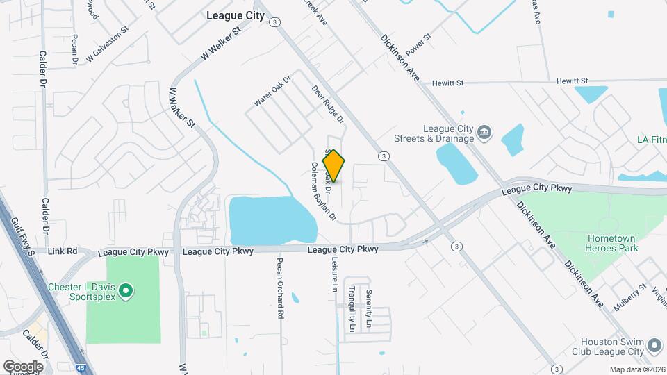 1350 Shrub Oak Dr Mapa y Detalles de la Ubicación