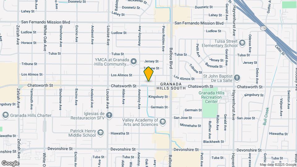 17093 Chatsworth St Mapa y Detalles de la Ubicación