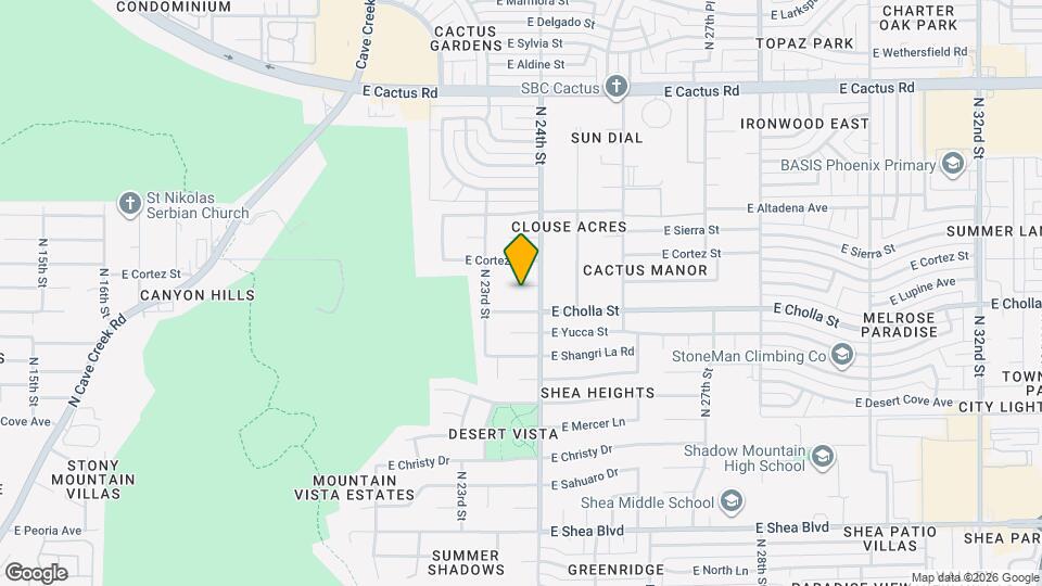 2331 E Lupine Ave Map and Location Details