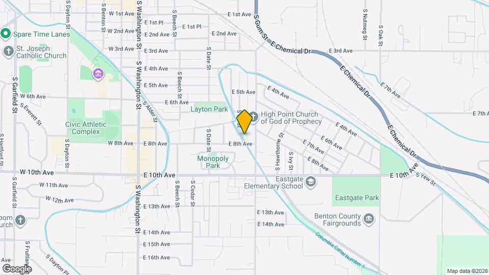 729 S Fir St Map and Location Details