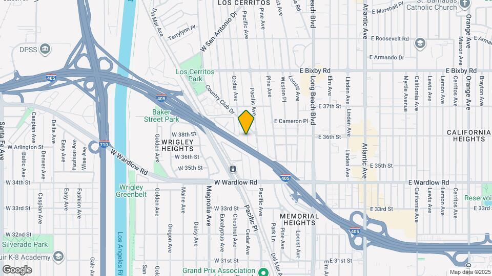 3590 Cedar Ave Map and Location Details