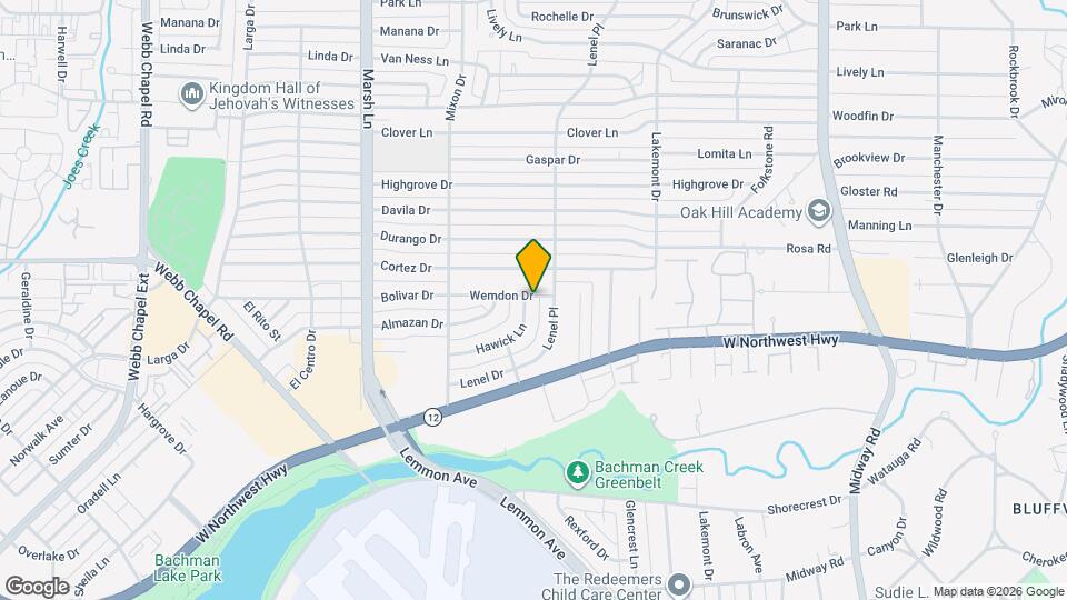3950 Hawick Ln Map and Location Details