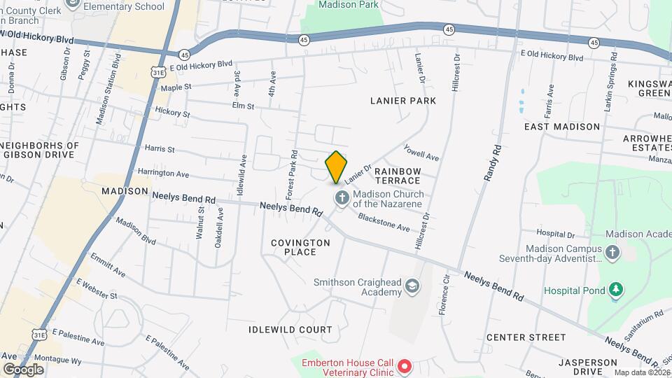 462 Lanier Dr Map and Location Details