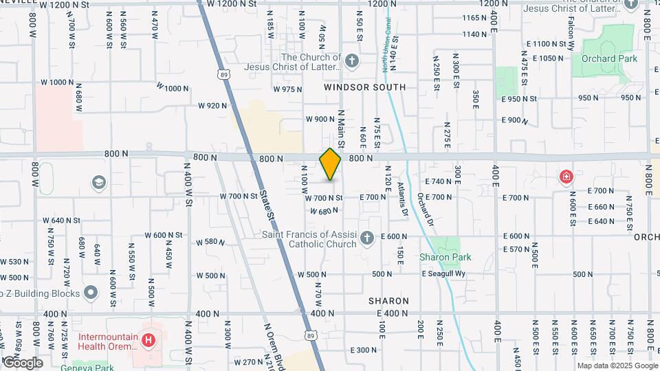 735 N 25 W St Map and Location Details