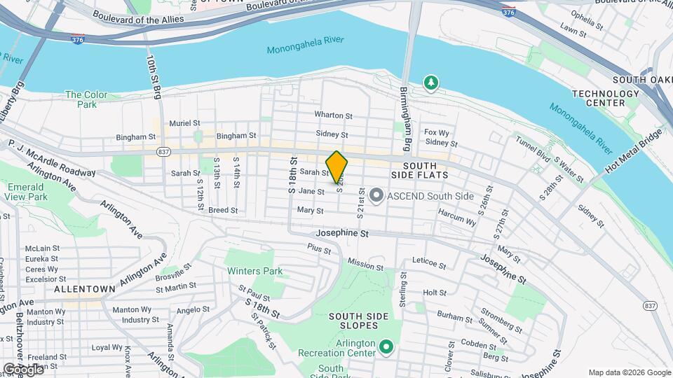 132 S 20th St Mapa y Detalles de la Ubicación