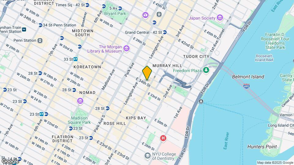 155 E 34th St-Unit -1109 Map and Location Details