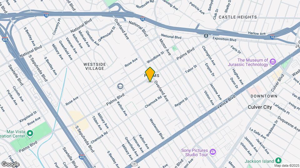 10725 Westminster Ave, Unit Back house Map and Location Details