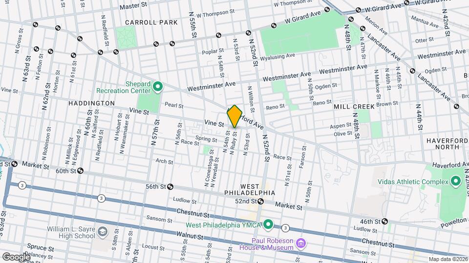 5328 Vine St Mapa y Detalles de la Ubicación