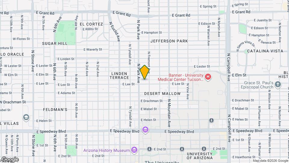 1023 E Lee St Map and Location Details