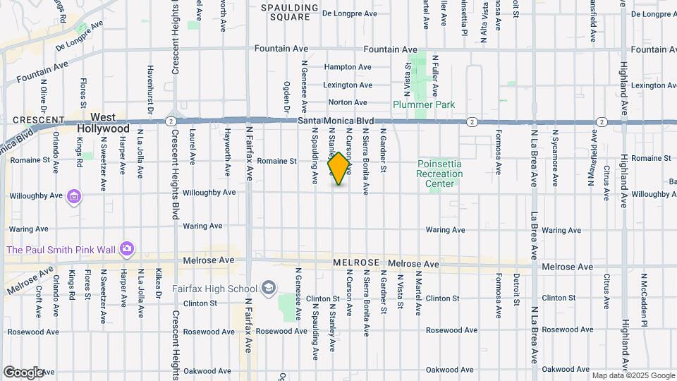 7625 Willoughby Ave, Unit 11 Map and Location Details