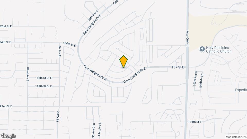 9533 187th St E Mapa y Detalles de la Ubicación