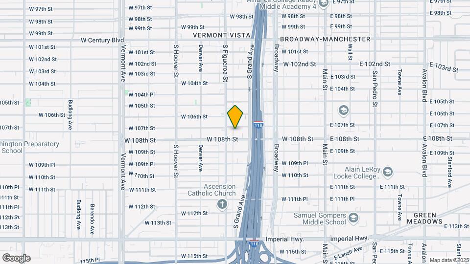 432 W 107th St Mapa y Detalles de la Ubicación