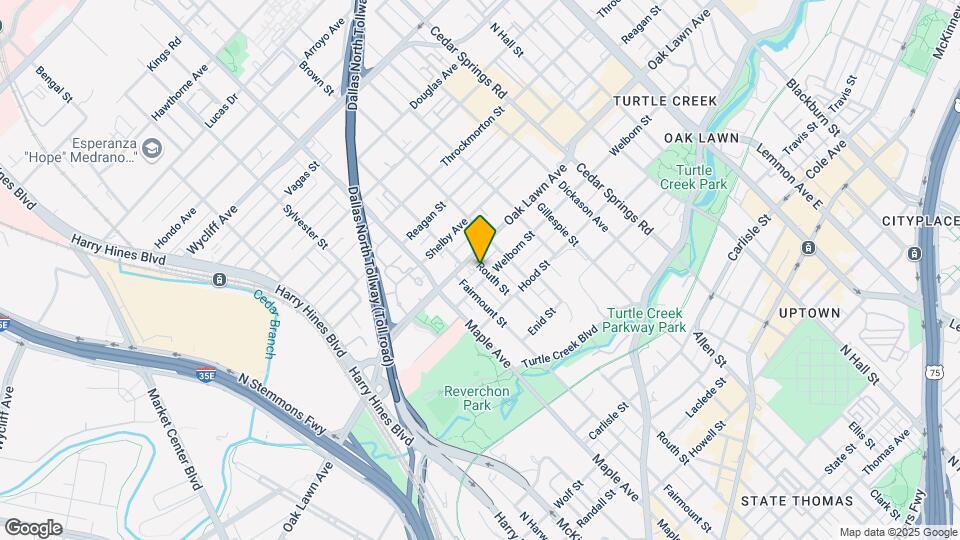 3709 Routh St Map and Location Details