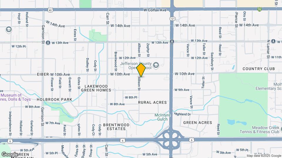 950 Allison St Mapa y Detalles de la Ubicación