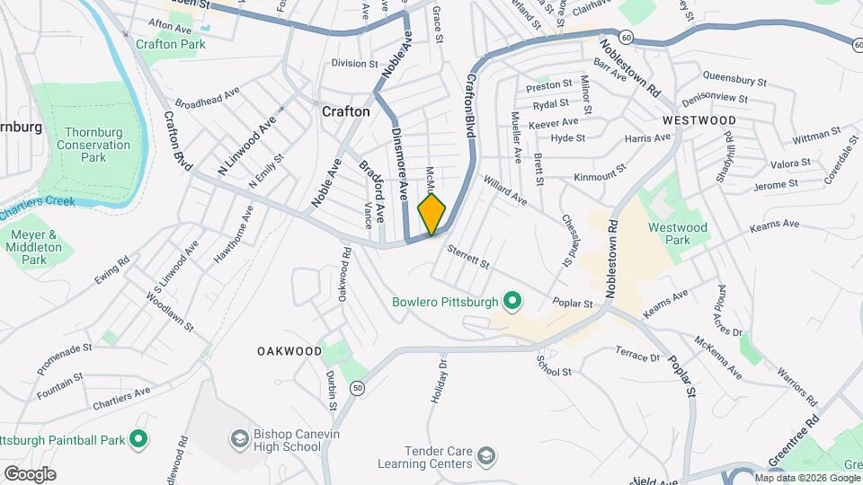 1705 Crafton Blvd, Unit 2 Map and Location Details