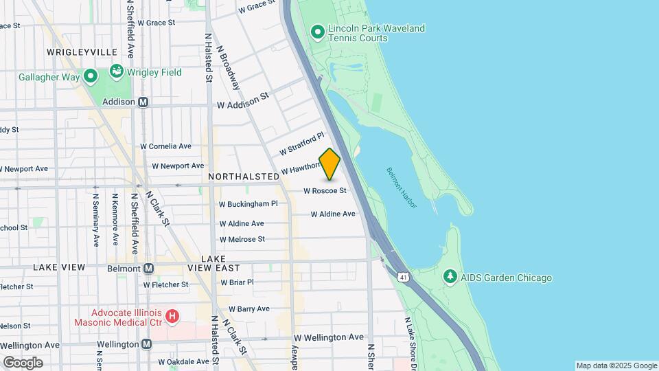 434 W Roscoe St Mapa y Detalles de la Ubicación