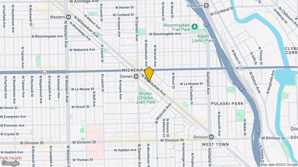 1528 N Milwaukee Ave Map and Location Details