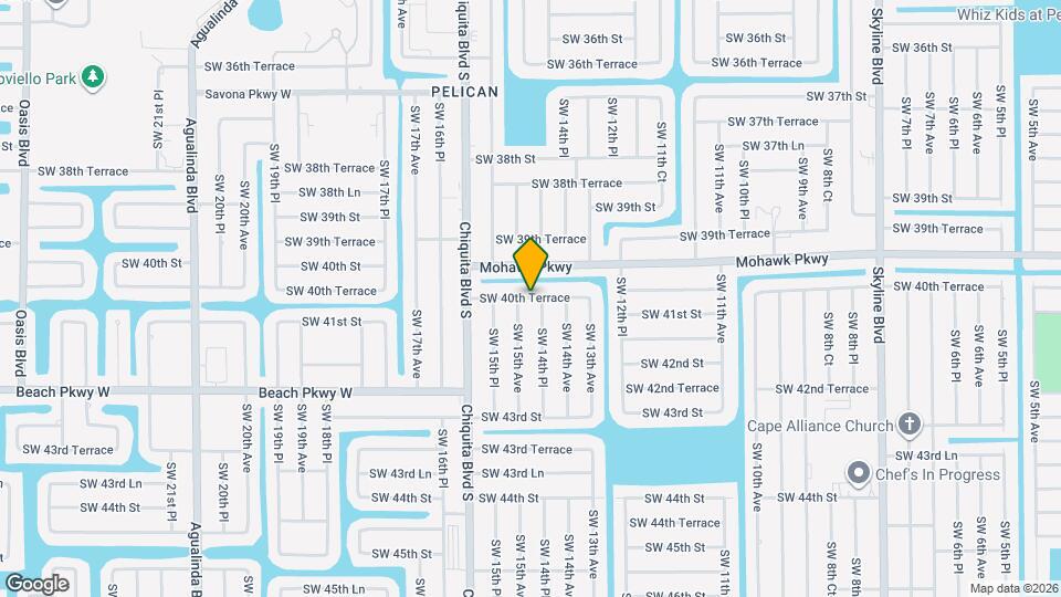 4607 SW 14th Ave Map and Location Details