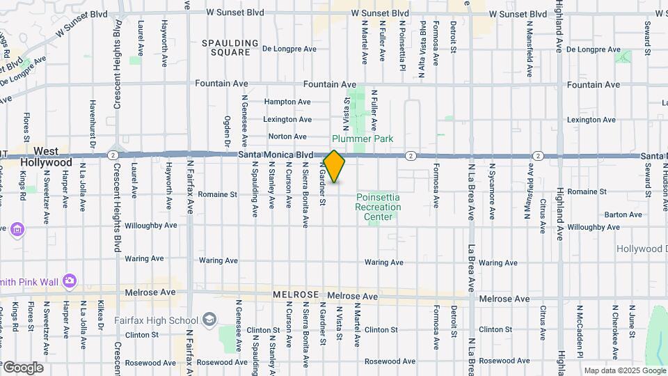 1015 N Vista St Map and Location Details