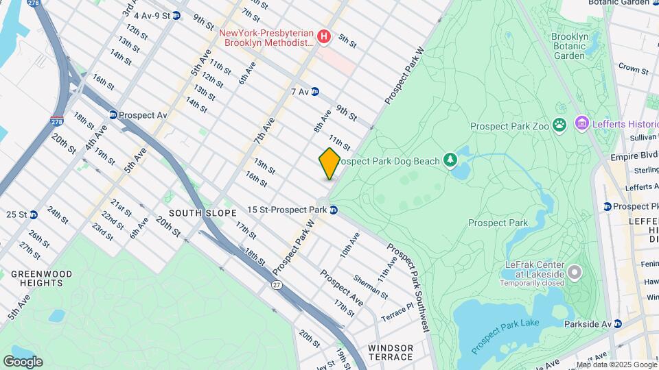 185 Prospect Park West Map and Location Details