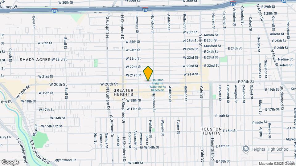 515 W 20th St Map and Location Details
