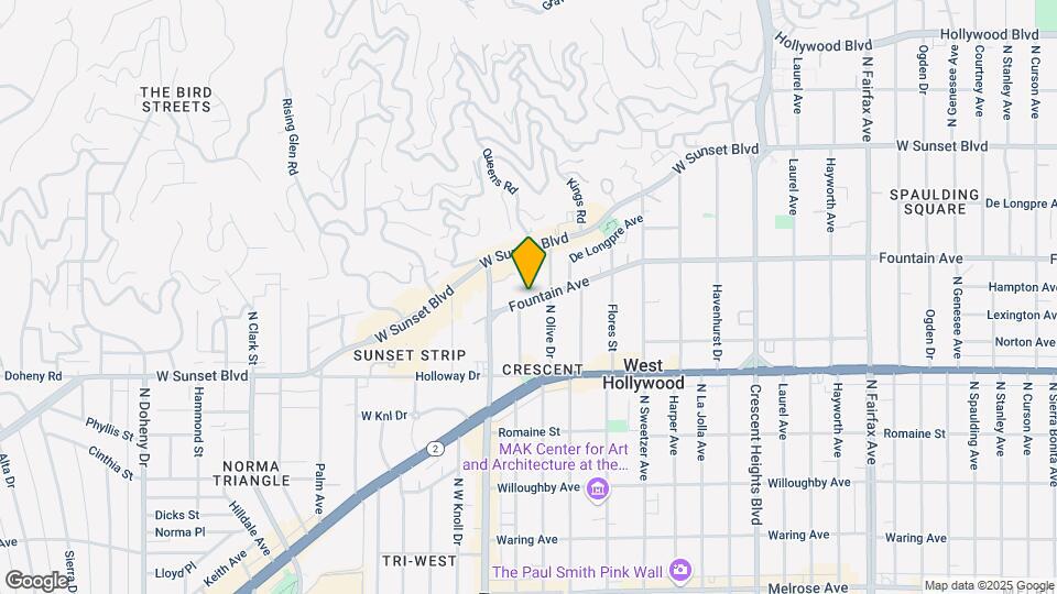 8455 Fountain Ave Map and Location Details