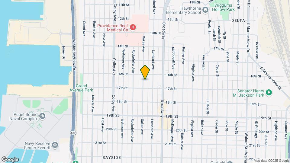 1617 Oakes Ave Map and Location Details