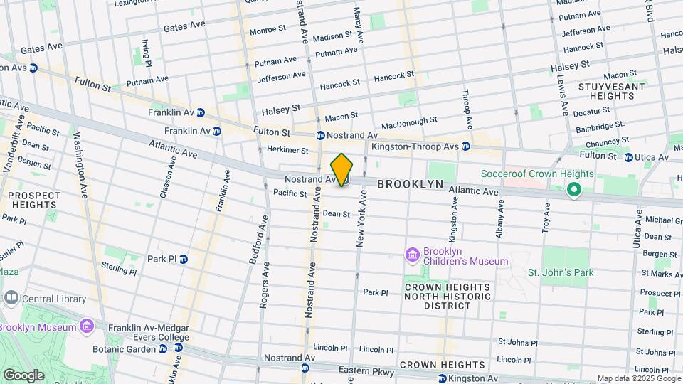1327 Pacific St Map and Location Details