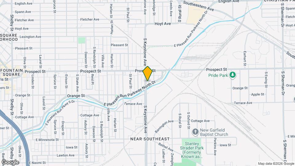 1205 S Keystone Ave Map and Location Details