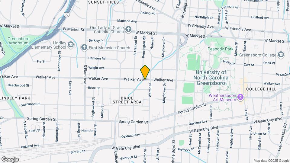 1809 Walker Ave Map and Location Details
